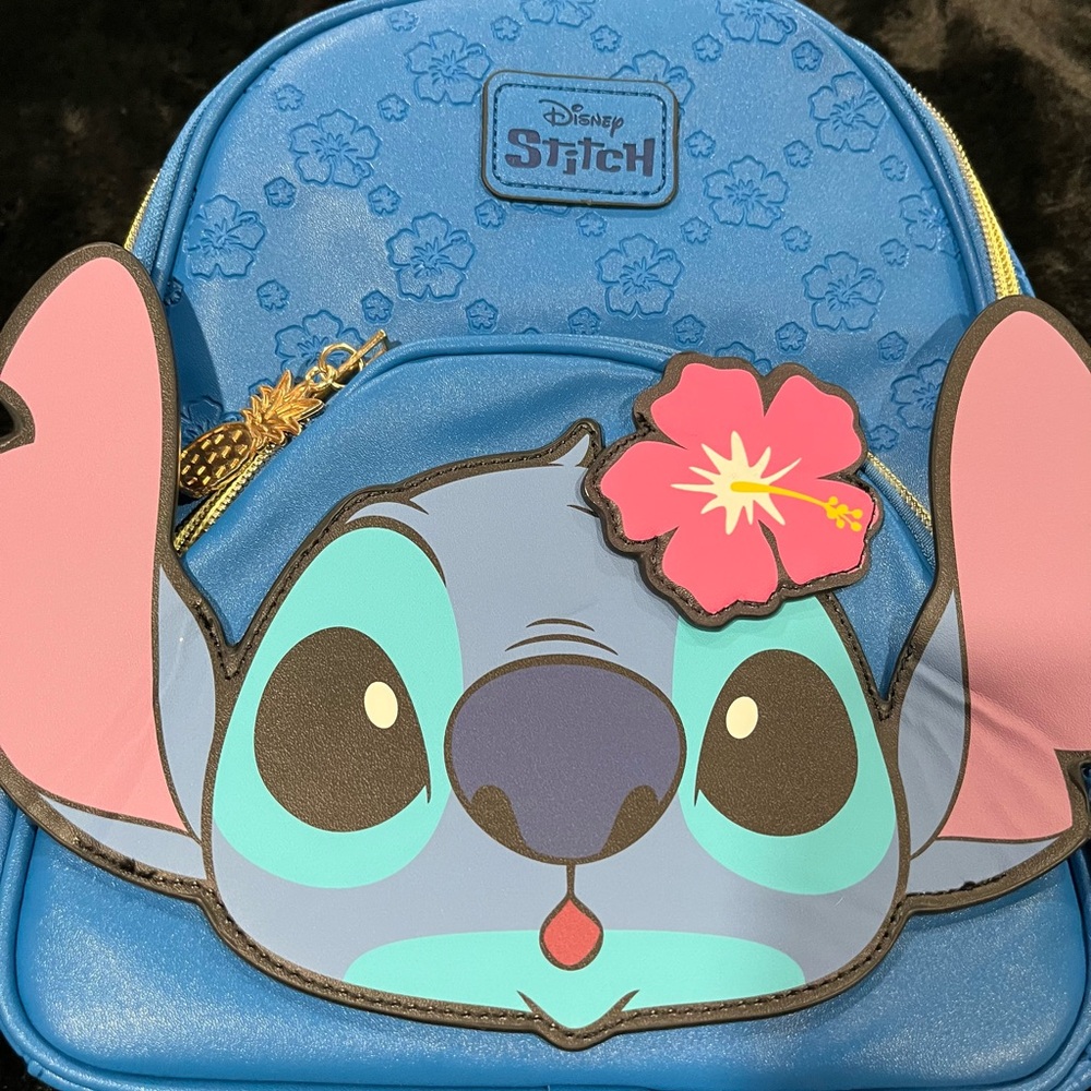 Disney Stitch Blue and Pink Backpack